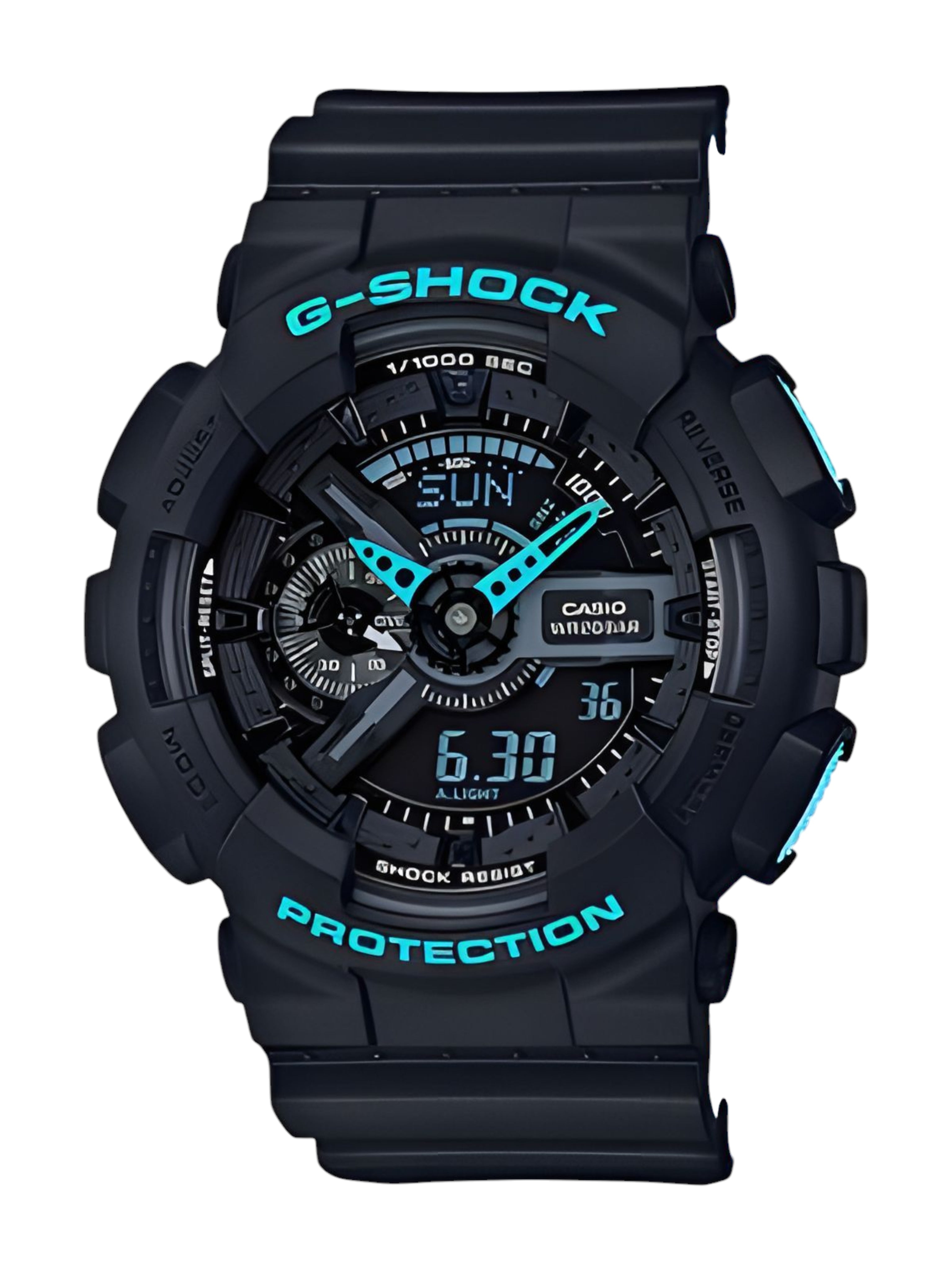 GA-110LN-1A | Black & Blue | Men's