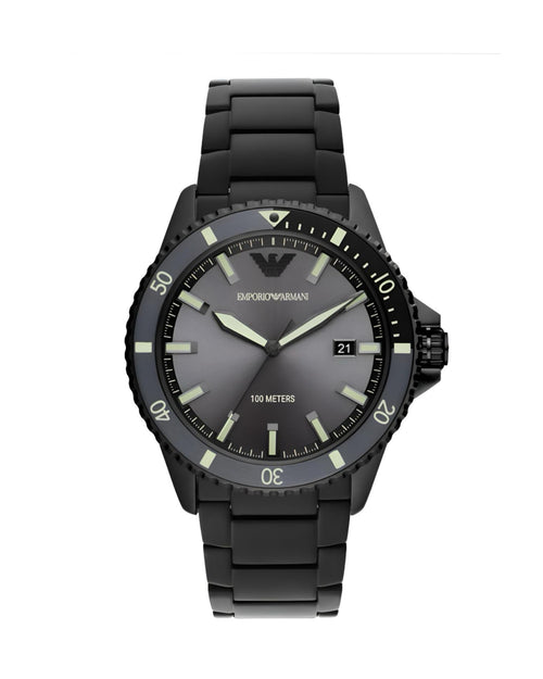 AR11398 – Black Multifunction Dial • 43mm • Stainless Steel Black chain