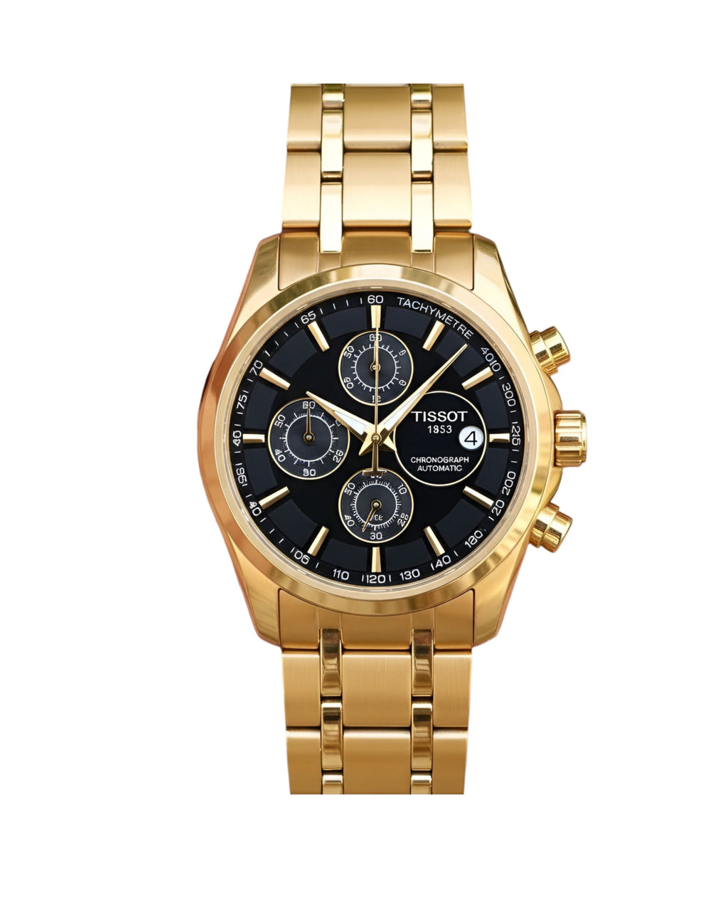 Couturier Chronograph – Black Dial • Gold Chain • Men’s Watch