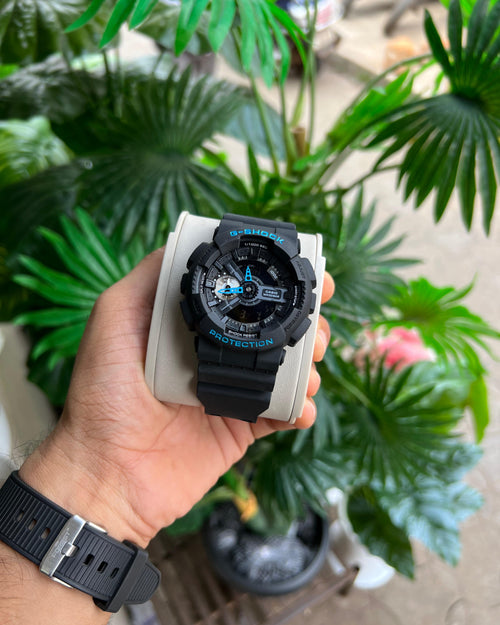 GA-110LN-1A | Black & Blue | Men's