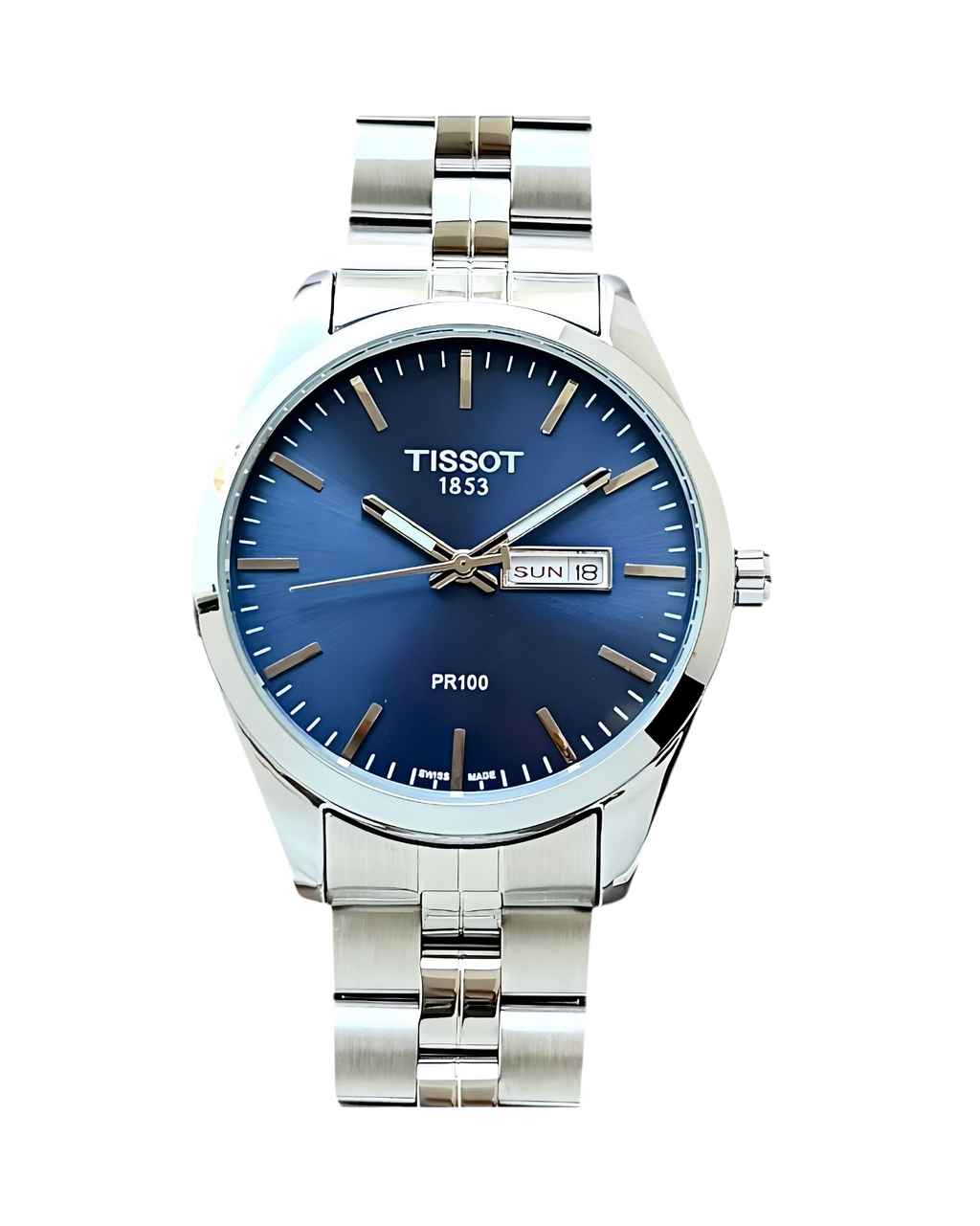 PR100 – Blue Dial • 41mm • Silver Chain