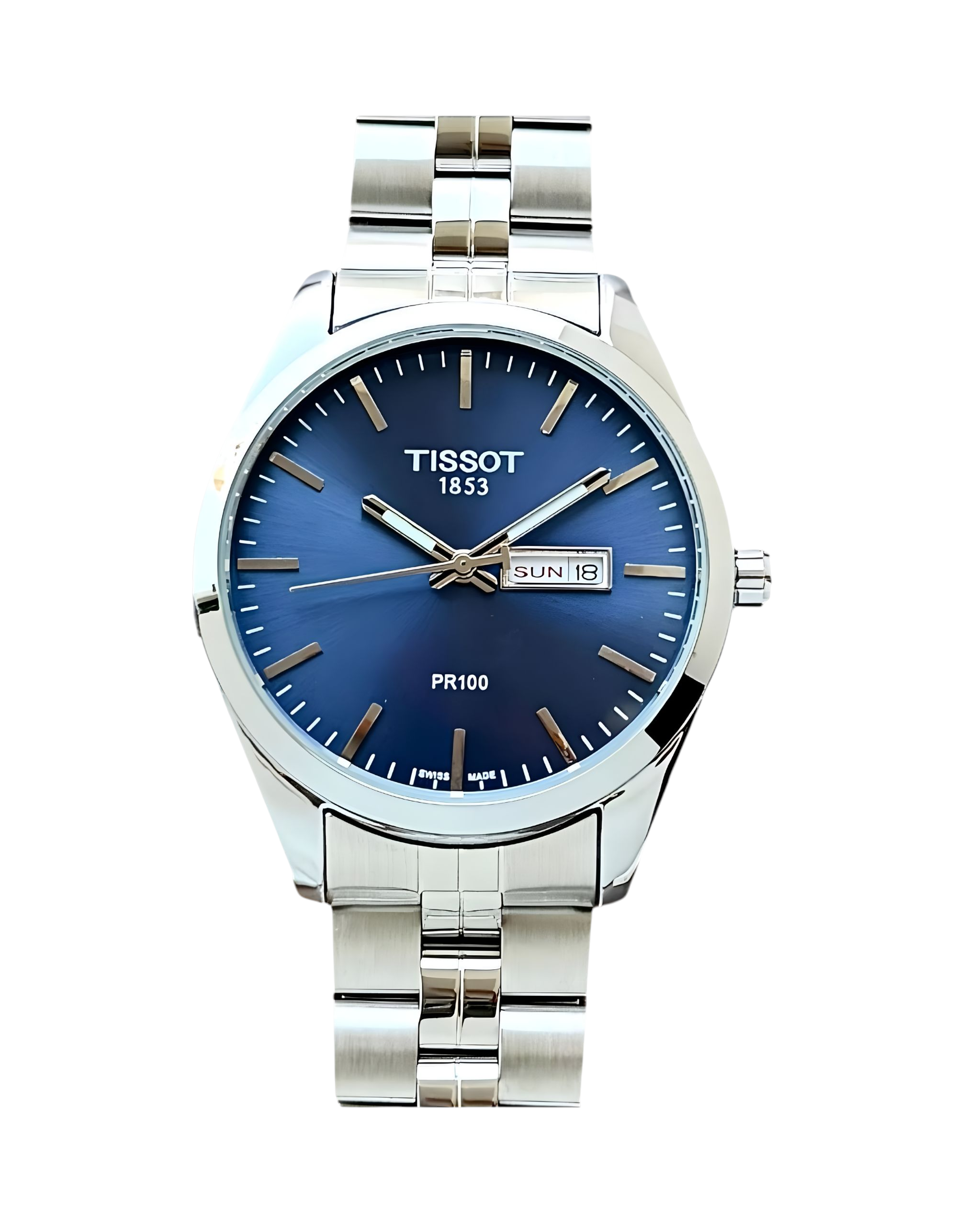 PR100 – Blue Dial • 41mm • Silver Chain