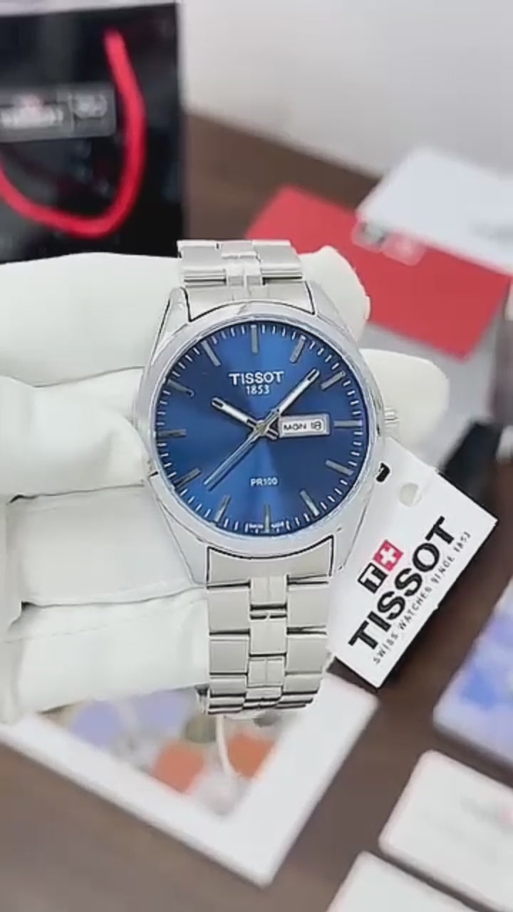 PR100 – Blue Dial • 41mm • Silver Chain